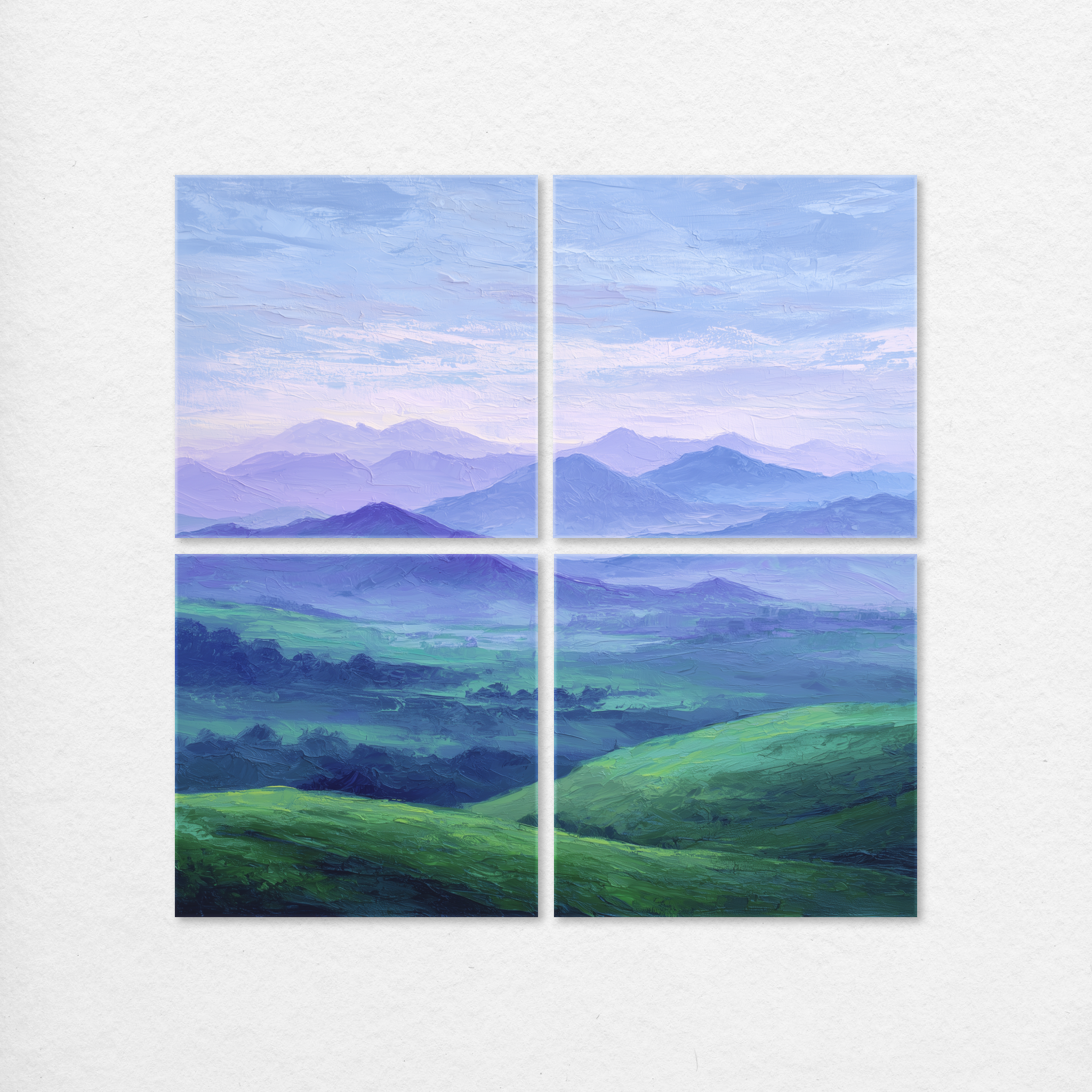 Periwinkle Mountainscape