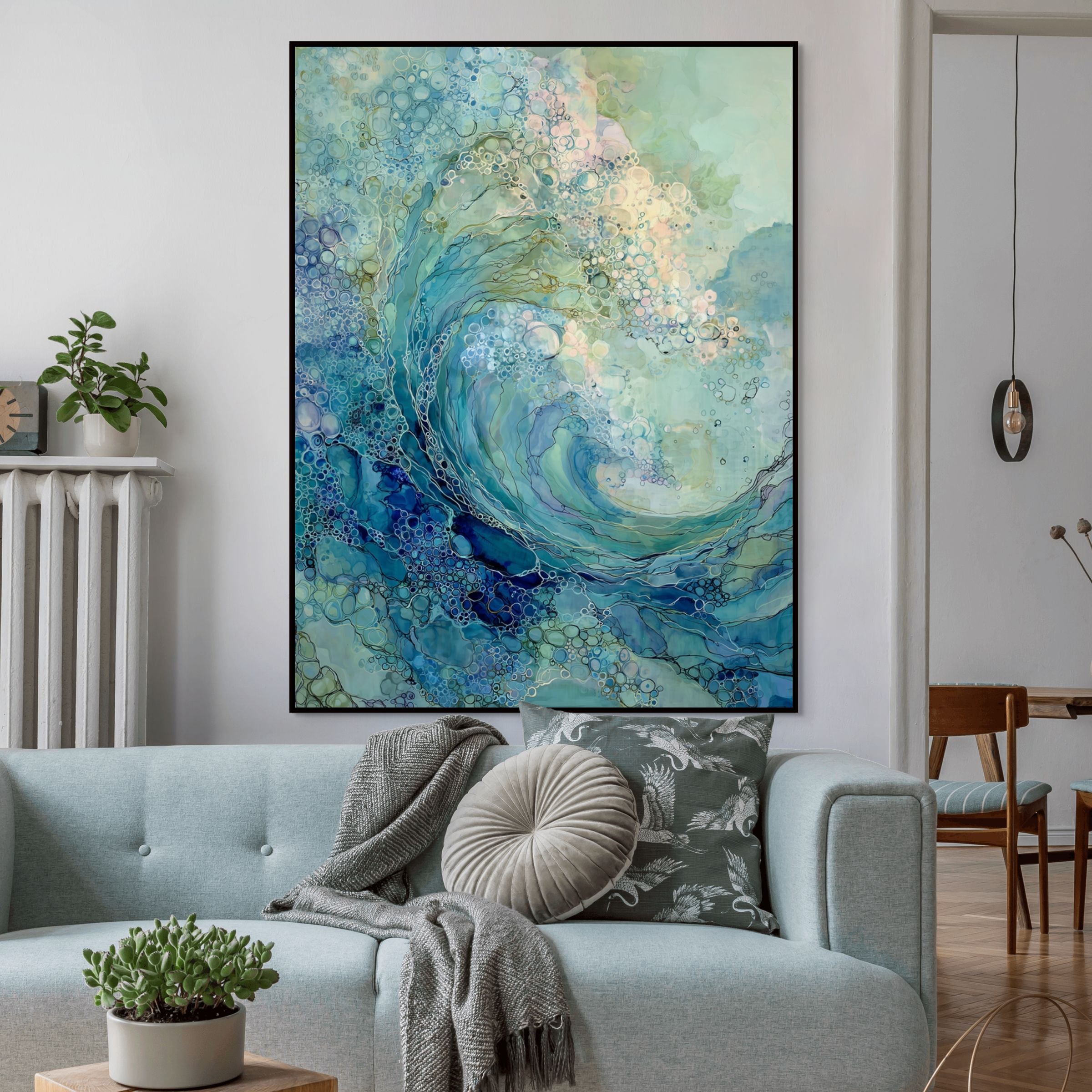 Ocean Surge – Wall Art, Hand-Painted in Oil