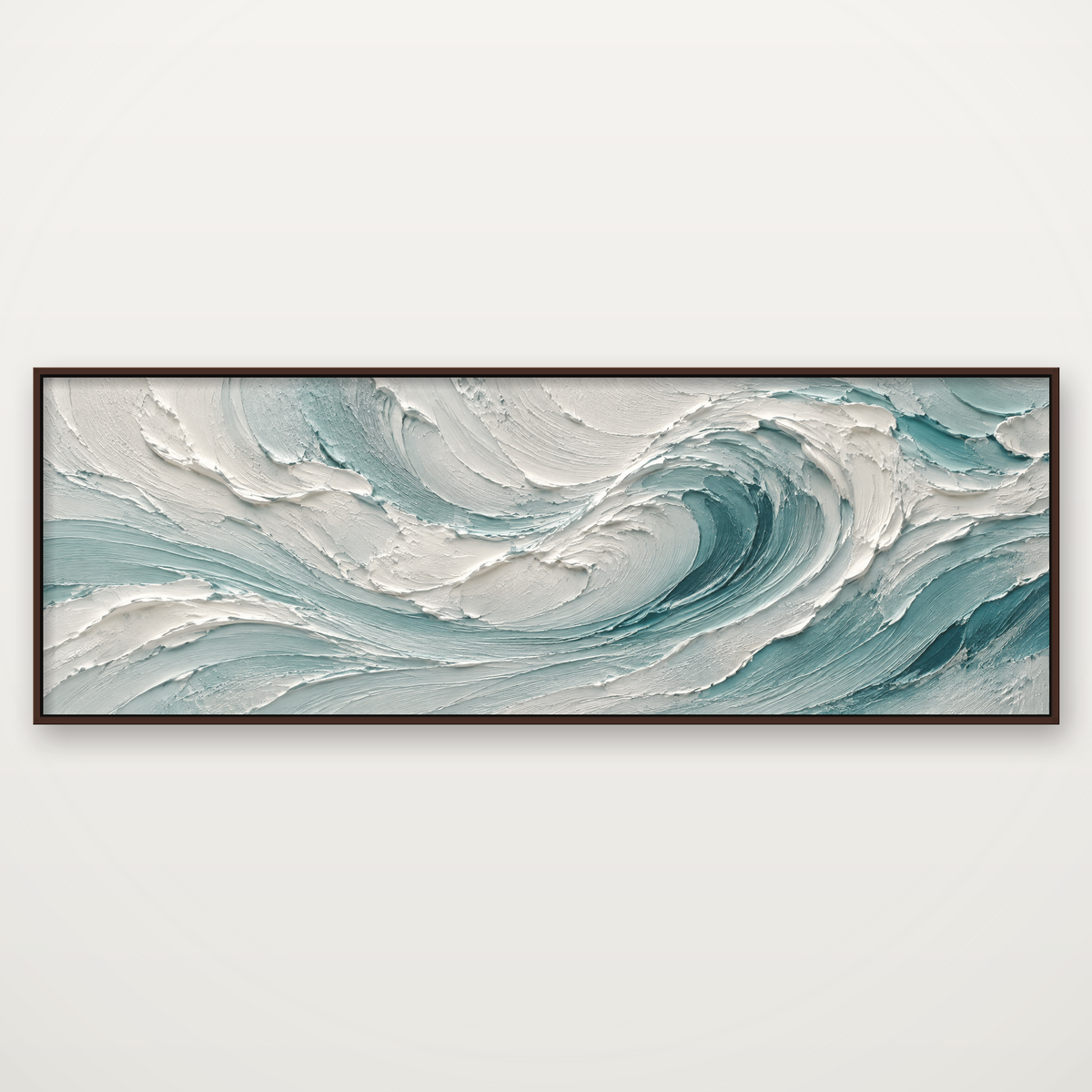 D2018-hand-painted-textured-wall-art-3x1-panoramic-frame-walnut