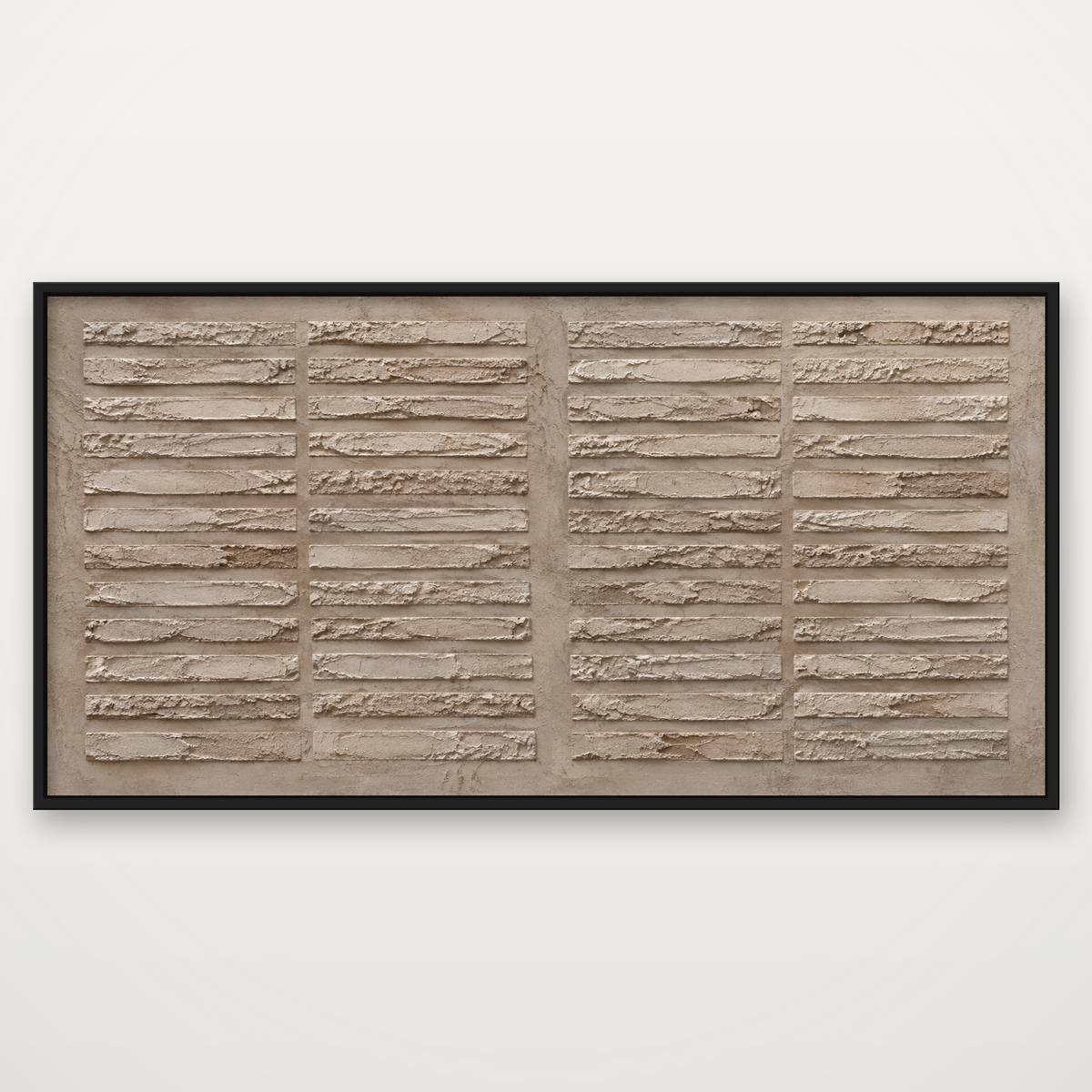 D2027-hand-painted-textured-wall-art-2x1-panoramic-frame-black