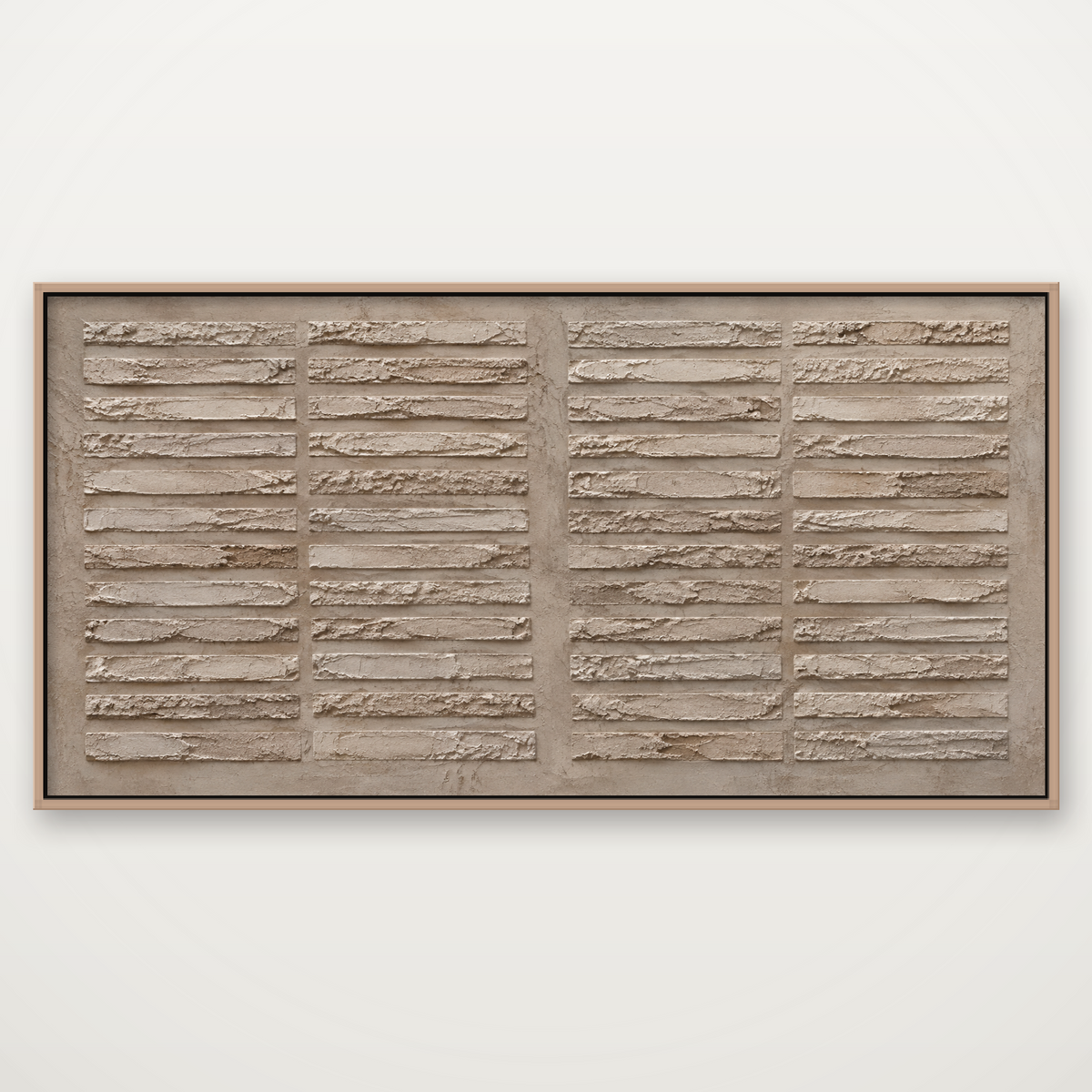 D2027-hand-painted-textured-wall-art-2x1-panoramic-frame-natural