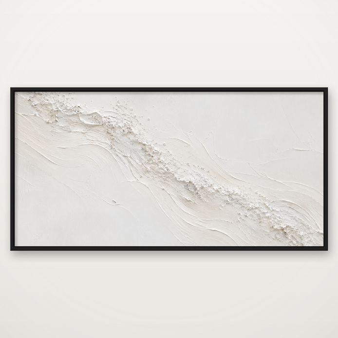 D2030-hand-painted-textured-wall-art-2x1-panoramic-frame-black