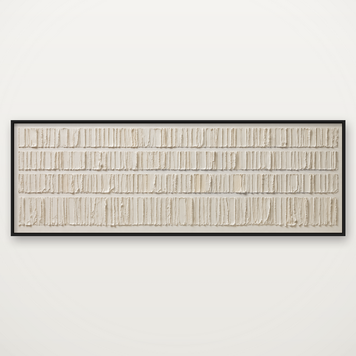 D2033-hand-painted-textured-wall-art-3x1-panoramic-frame-black