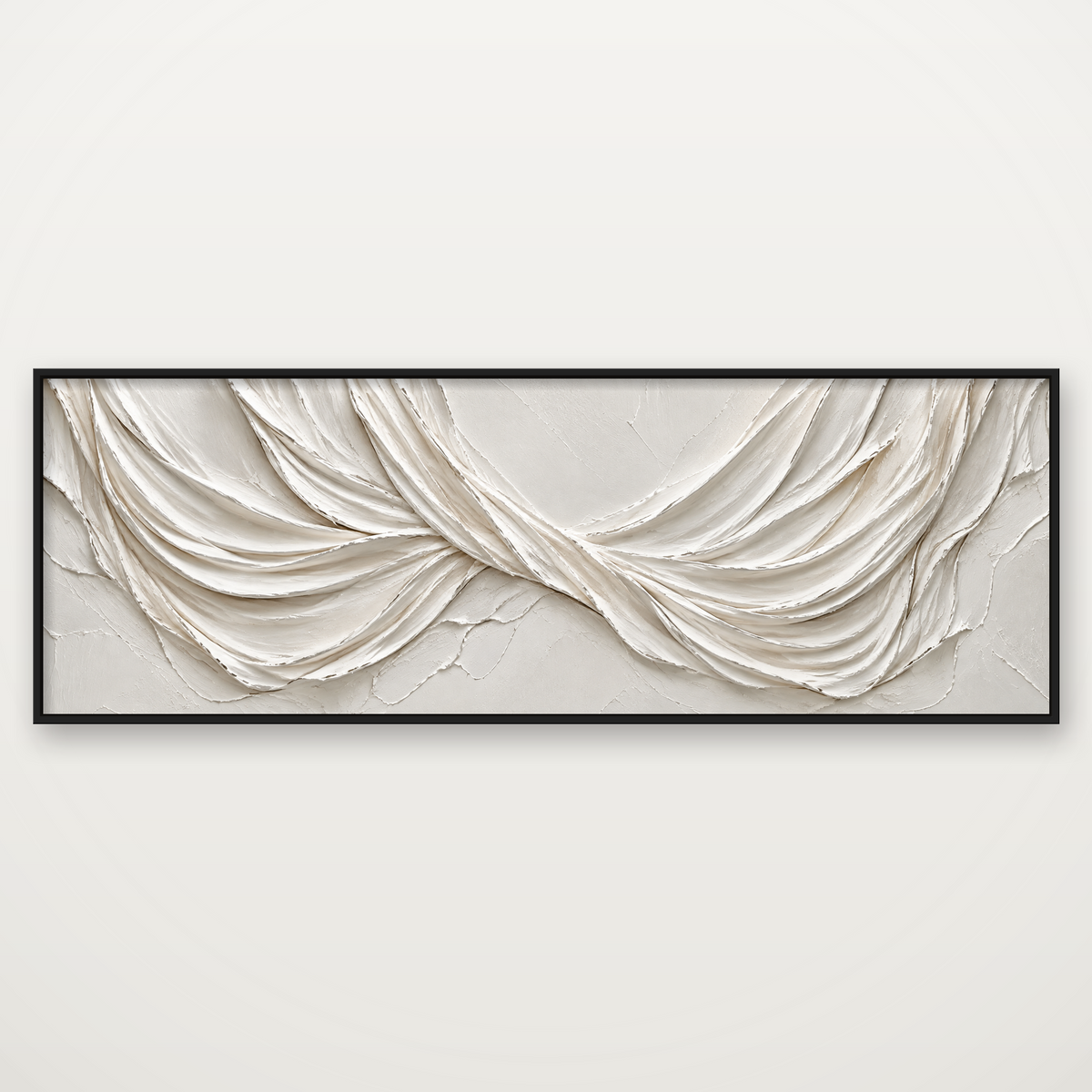 D2034-hand-painted-textured-wall-art-3x1-panoramic-frame-black