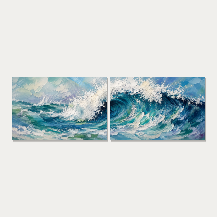 D2037-hand-painted-textured-wall-art-3x1-panoramic-2panels