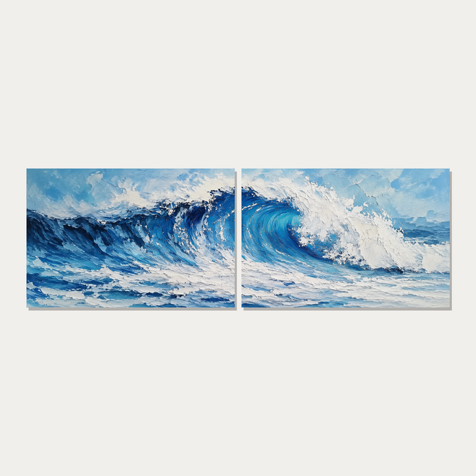 D2038-hand-painted-textured-wall-art-3x1-panoramic-2panels