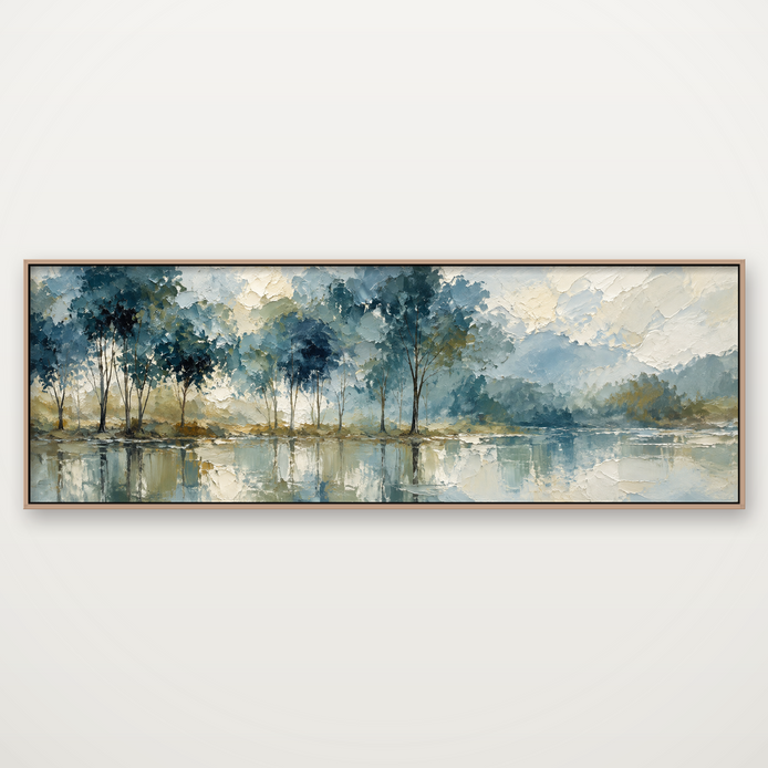 D2046-hand-painted-textured-wall-art-3x1-panoramic-frame-natural