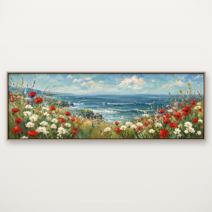 D2052-hand-painted-wall-art-3x1-panoramic-frame-natural
