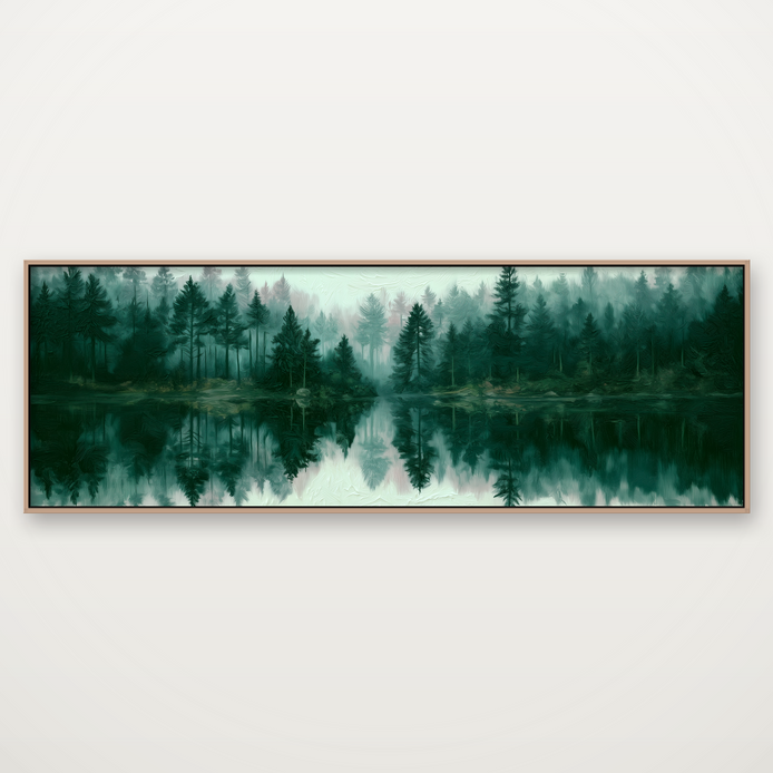 D2058-hand-painted-wall-art-3x1-panoramic-frame-natural
