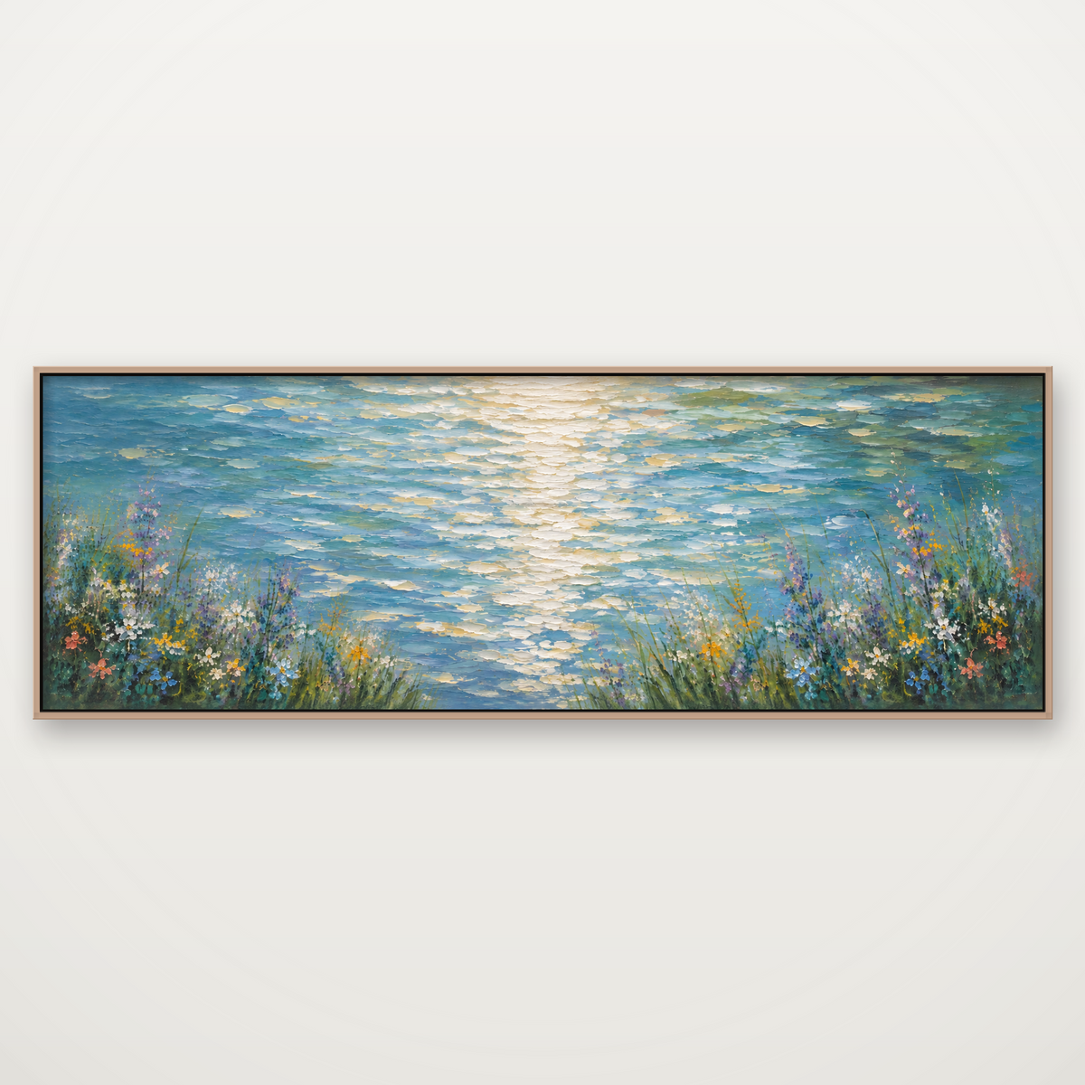 D2061-hand-painted-wall-art-3x1-panoramic-frame-natural