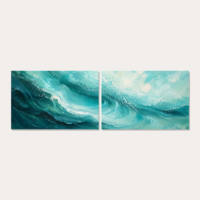 D2062-hand-painted-wall-art-3x1-panoramic-2panels